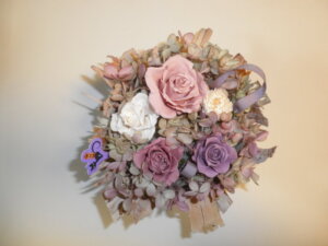プリザーブドフラワーの写真です。