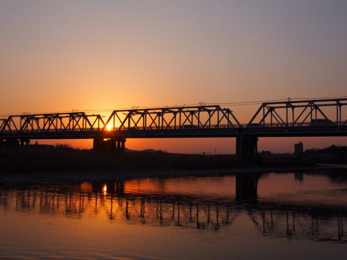 夕日がきれい！「渡良瀬橋」を散歩しました。｜渡良瀬橋ブログ