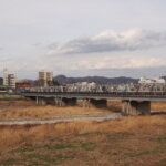 冬の「わたらせばし「の写真です。