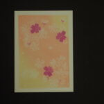 パステル画 桜の写真です。