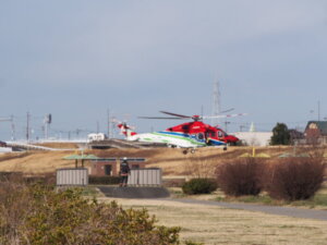 ヘリコプターの写真です。