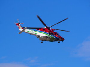 栃木県防災ヘリ「おおるり」の写真です。