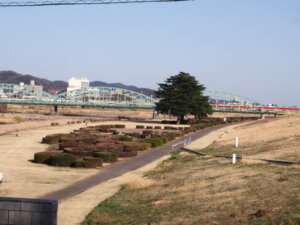 渡良瀬橋から見た中橋の写真です。