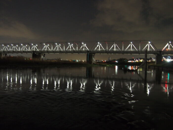 渡良瀬橋夜景の写真です。