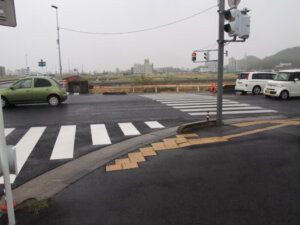 田中橋北交差点の写真です。
