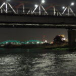 渡良瀬橋夜景の写真です。