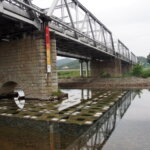 工事を終えた「渡良瀬橋」の写真です。