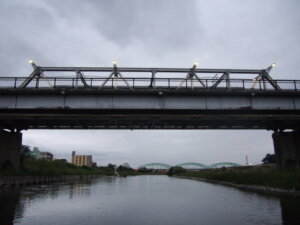渡良瀬橋と中橋の写真です。
