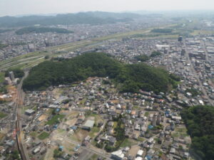 浅間山の航空写真です。