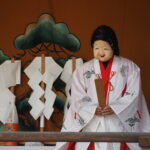 下野國一社八幡宮：奉納神楽「天岩戸」の写真です。