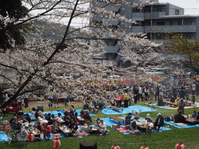 足利公園ステージ広場の写真です。