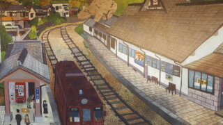 『秋のわたらせ渓谷鉄道』：直人のスケッチの写真です。