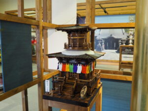 鑁阿寺の模型の写真です。