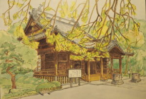 鑁阿寺：長島喜一　画の写真です。(approved-for-publication)