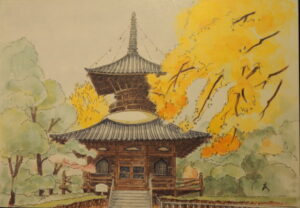 鑁阿寺：長島喜一　画の写真です。(approved-for-publication)