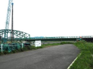 足利中橋架け替え工事の写真です。