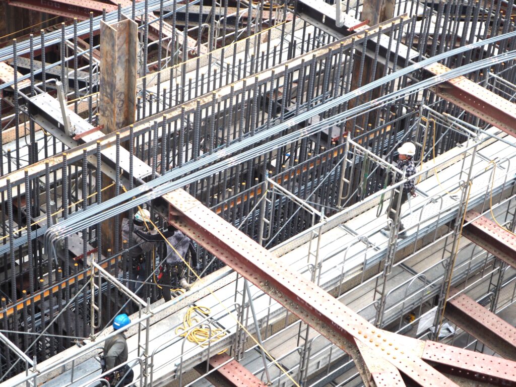 足利中橋架け替え工事の写真です。