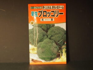 ブロッコリーの種袋の写真です。