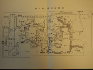 物外軒　構内配置図の写真です。