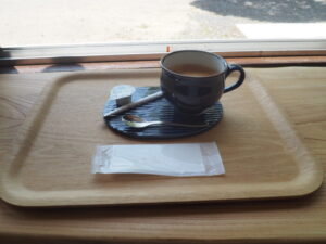 大久保分校スタートアップミュージアム：カフェのコーヒーの写真です。