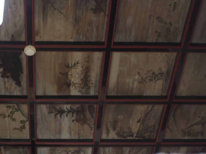 下野國一社八幡宮:拝殿の天井絵の写真です。