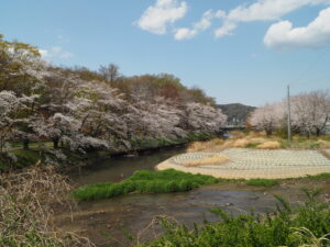 袋川（北郷公園）付近の写真です。