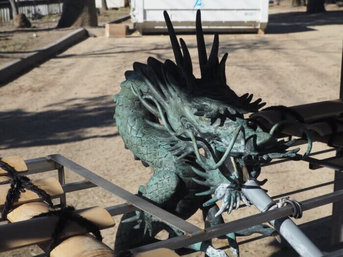 八幡宮:手水舎の写真です。