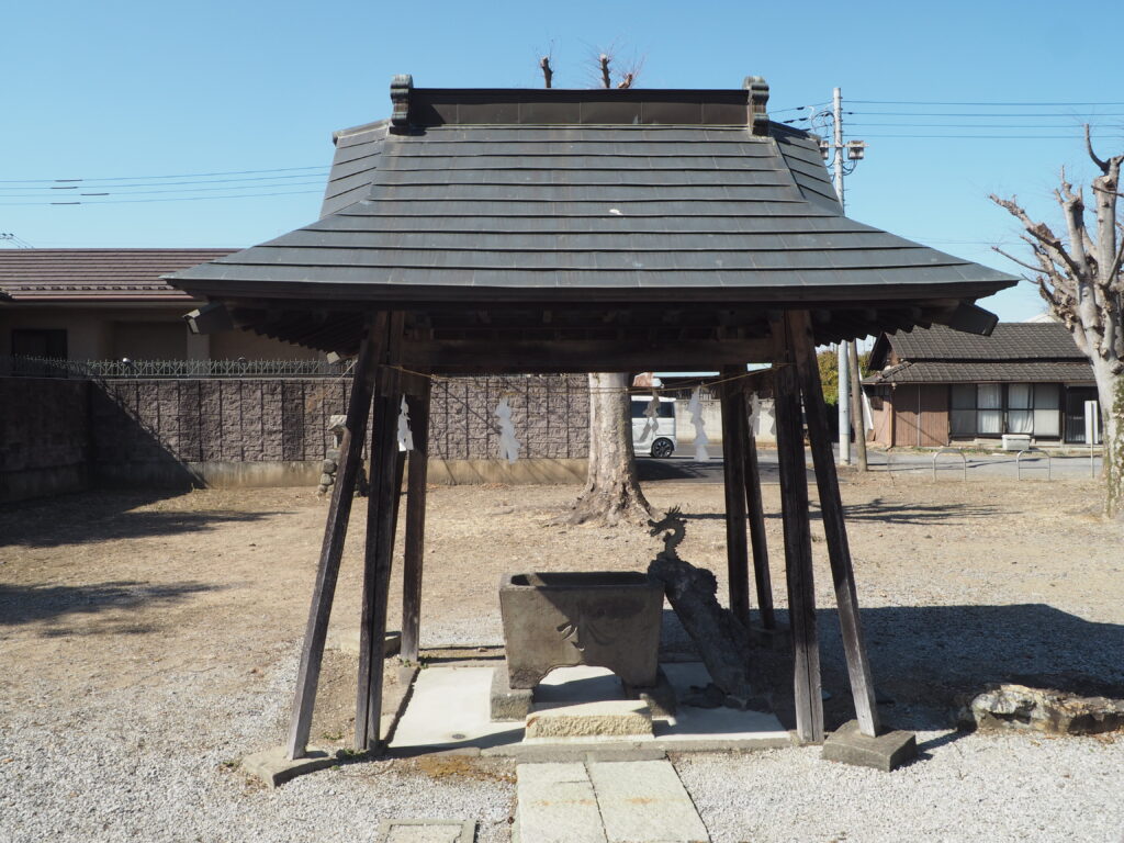 大手神社：手水舎の写真です。