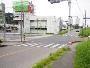 足利市駅北交差点の写真です。