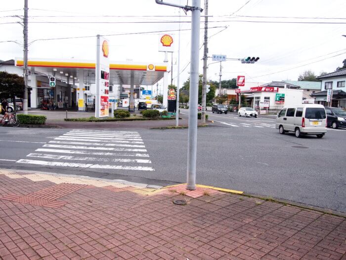 足利市駅南交差点の写真です。