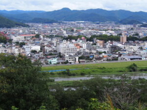 男浅間神社から見た街並の写真です。