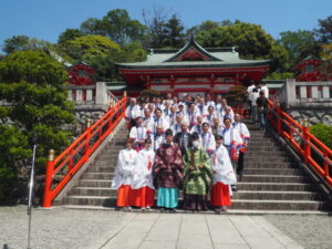 足利織姫神社春季例大祭：神事の写真です。 (Posted with permission)