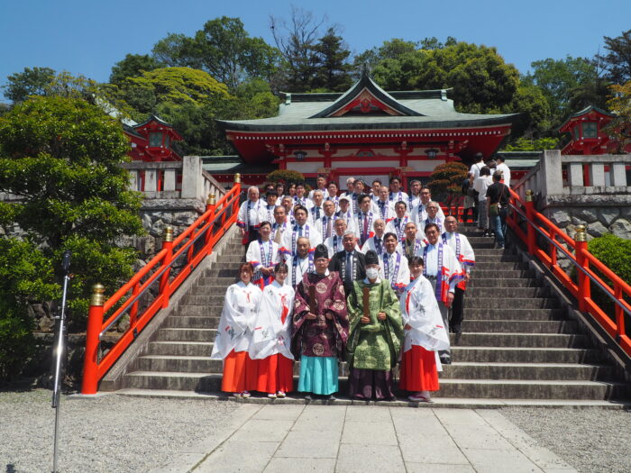 足利織姫神社春季例大祭：神事の写真です。 (Posted with permission)