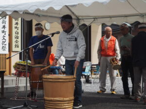 文化祭余興：八木節の写真です。