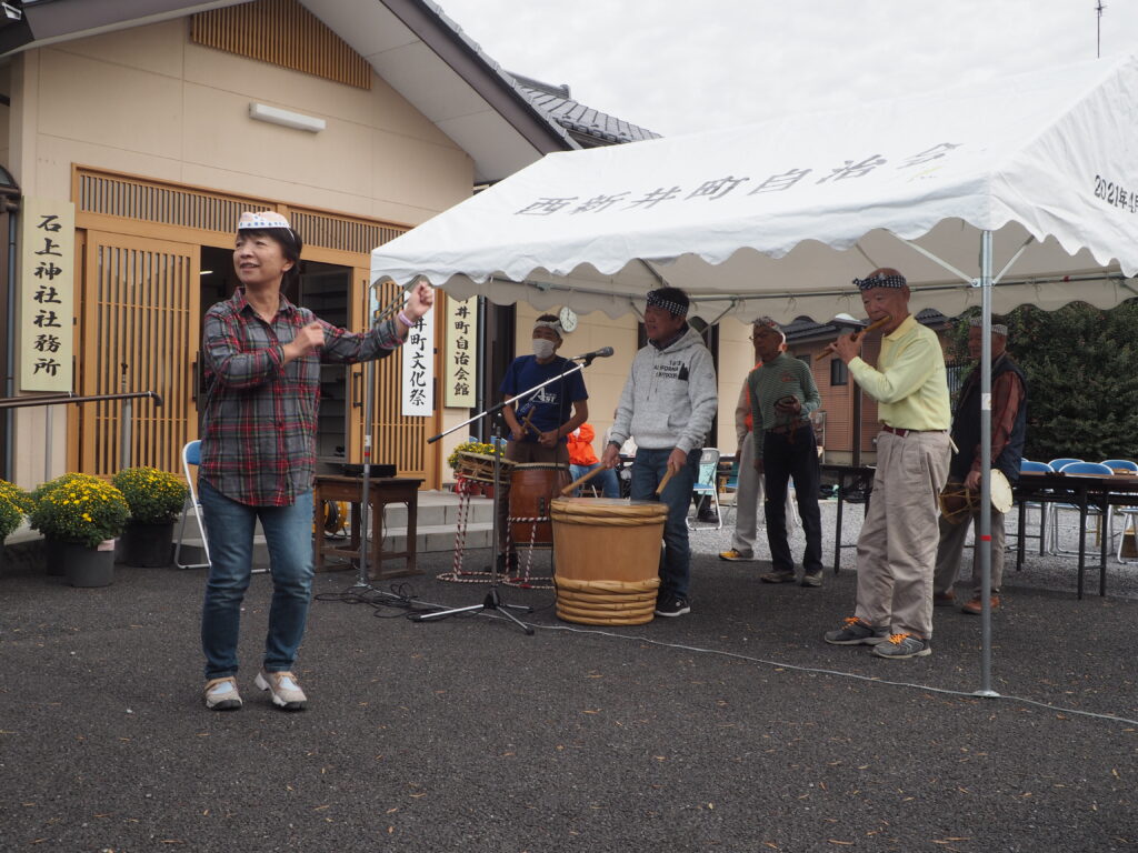 文化祭余興：八木節の写真です。