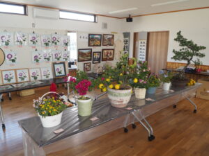 文化祭作品：生け花の写真です。