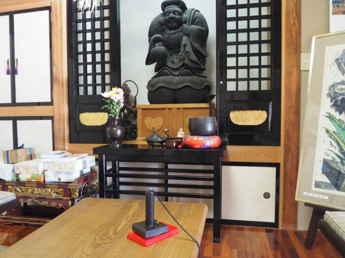 東光寺:大黒天と参拝スタンプの写真です。