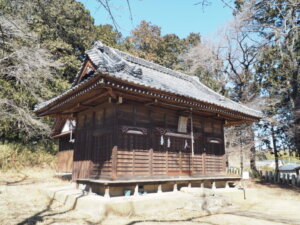 江川八幡宮：社殿の写真です。