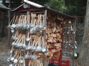 門田稲荷神社：絵馬掛所の写真です。
