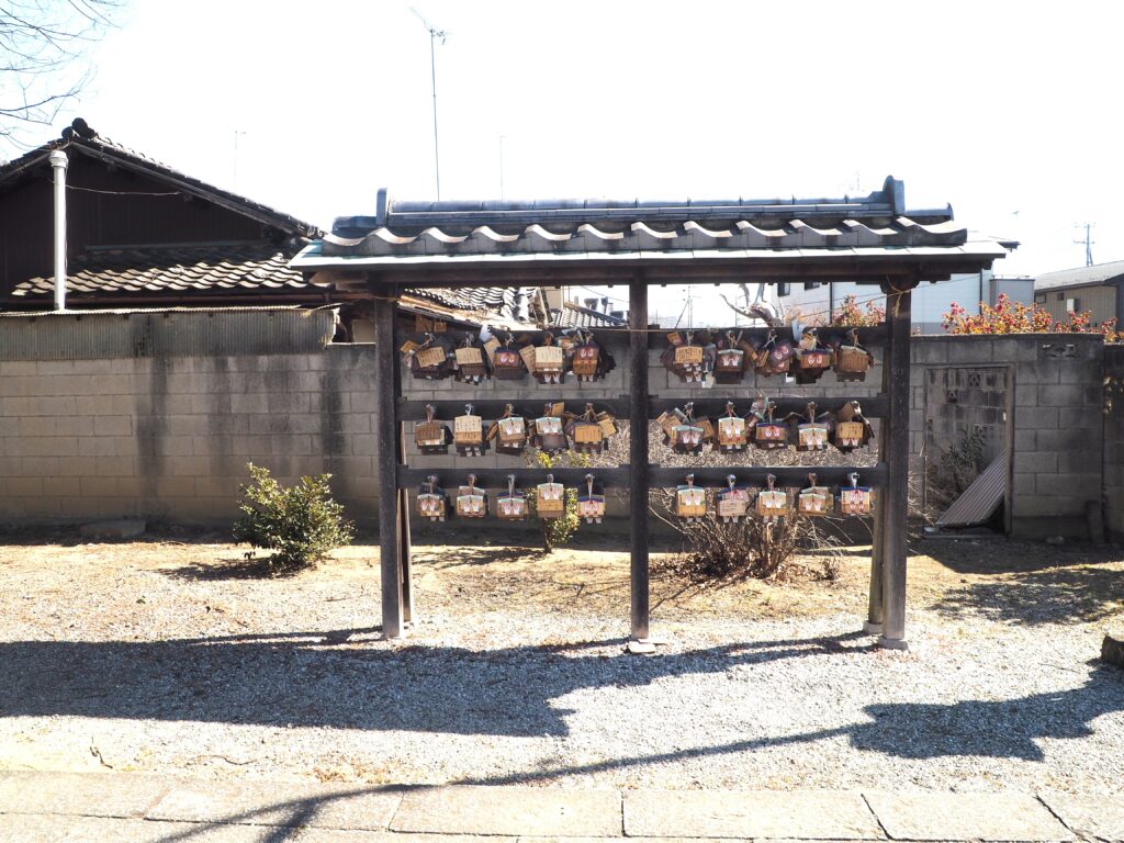 大手神社：絵馬掛け場の写真です。