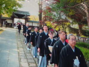 足利学校釈奠：祭官の入場写真です。