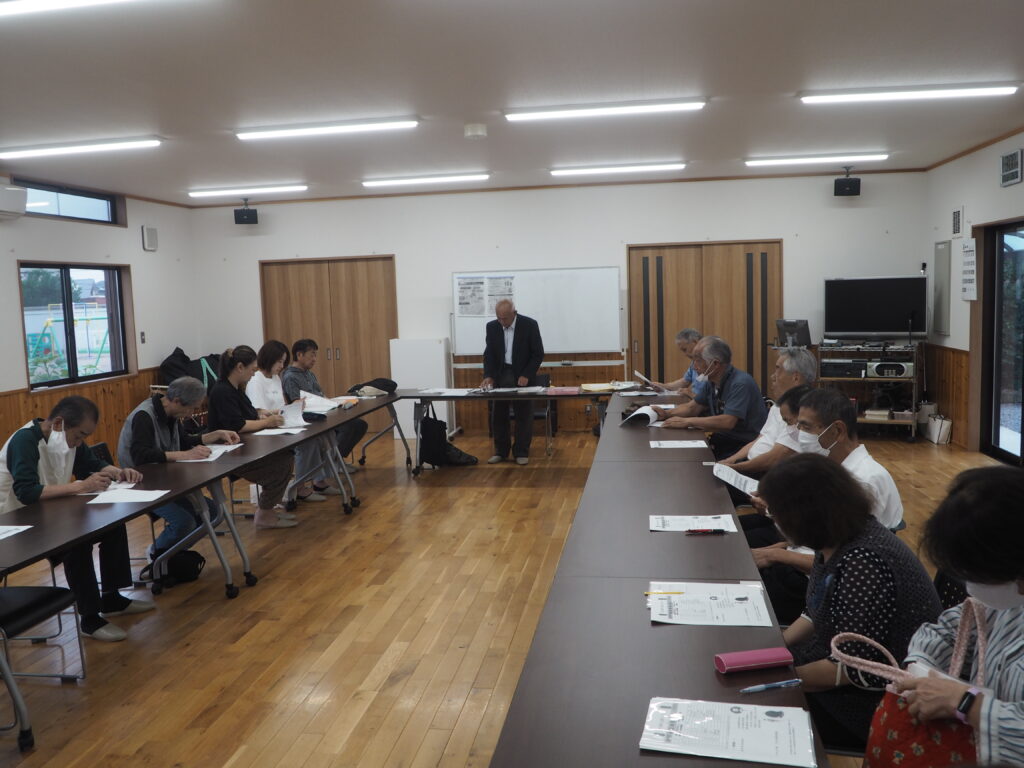 西新井町自治会：役員会の写真です。