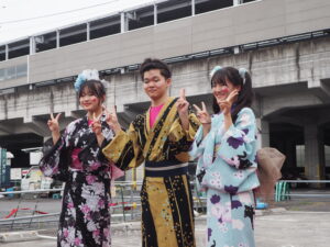 キタグチマルシェ・イベント：ファッションショーの写真です。