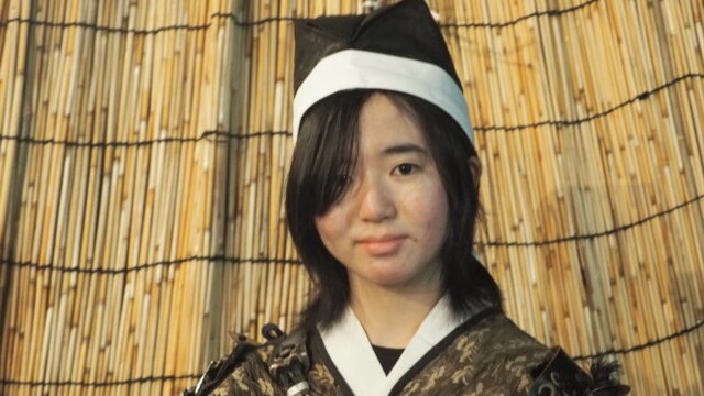 足利鎧武者行列女武者の写真です。