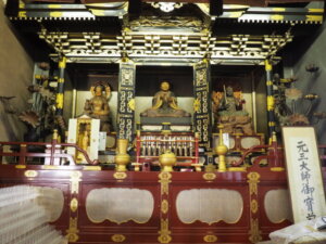 竜泉寺　元三大師坐像の写真です。