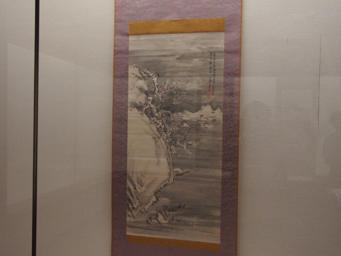 烏州『四季山水図』(冬)の写真です。