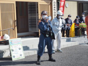 防火訓練総評の写真です。