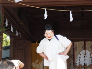 足利織姫神社：奉納神楽の写真です。