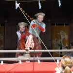 足利織姫神社：奉納神楽の写真です。