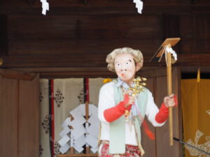 足利織姫神社：奉納神楽の写真です。